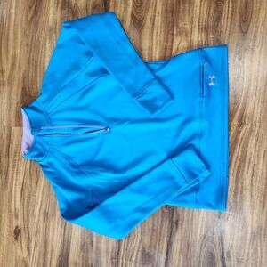 Blue (Robins Egg) Quarter-Zip Cold Gear Pullover